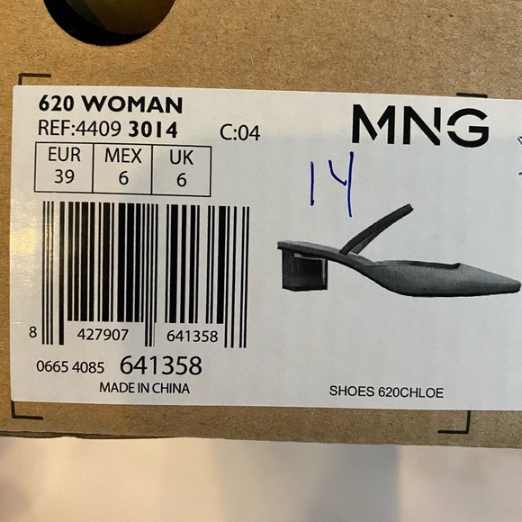 Mango Slingback BoneLeather/Lucite-color Collab - Picture 7 of 7